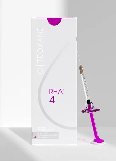 product shot of RHA 4 box and syringe