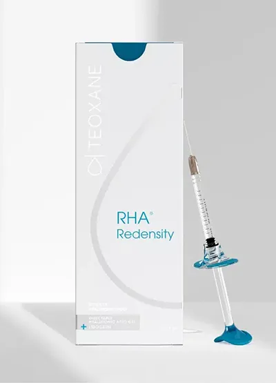product image of RHA Redensity box and syringe.